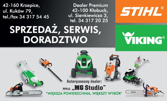P.P.H.U. "MG Studio" Krzepice Autoryzowany Dealer STIHL, VIKING