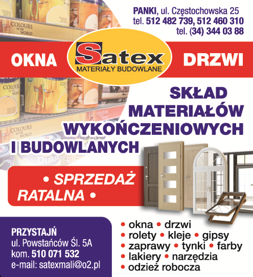 SATEX Materiały Budowlane Panki  Skład Materiałów Budowlanych i Wykończeniowych