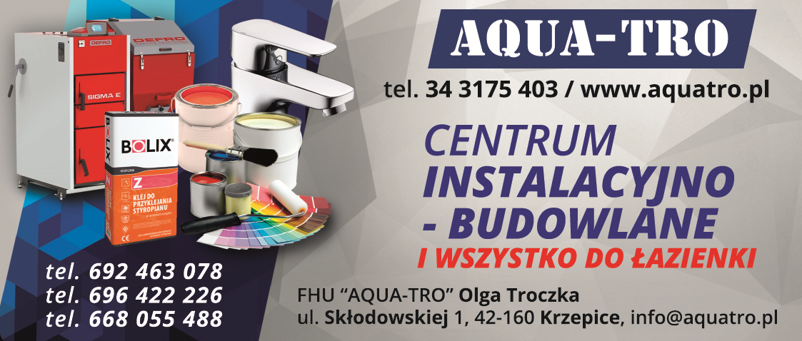 FHU "AQUA-TRO" Olga Troczka Krzepice  Centrum Instalacyjno- Budowlane