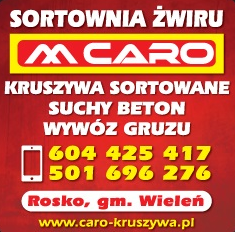 P.P.U.H. "CARO" Sortownia Żwiru Dąbrowa  Kruszywa Sortowane / Suchy Beton / Wywóz Gruzu