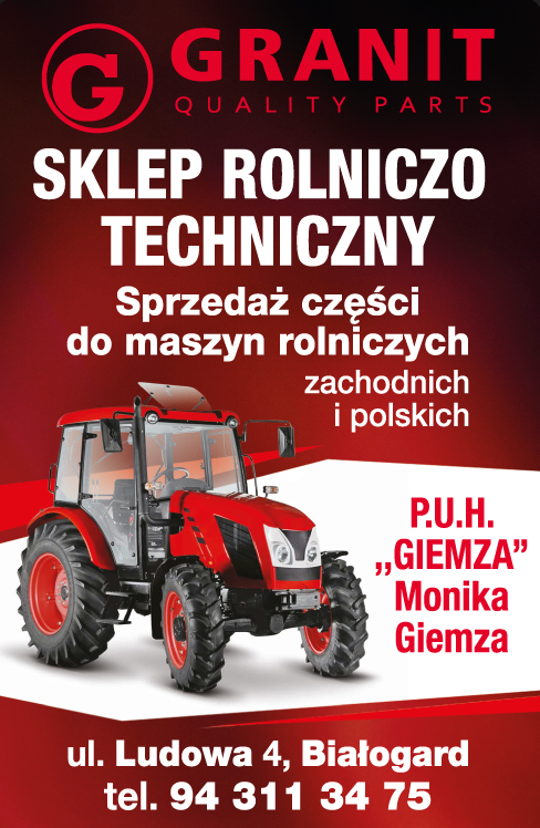 P.U.H. "GIEMZA" Monika Giemza GRANIT Quality Parts Białogard Sklep Rolniczo - Techniczny