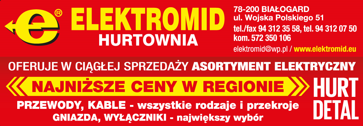 ELEKTROMID HURTOWNIA Białogard Sprzedaż Asortymentu Elektrycznego