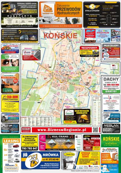 Plan miasta Końskie